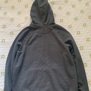 Dark gray Champion hoodie size large.